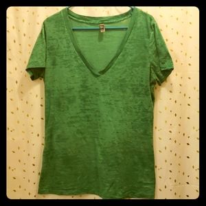 Next Level Apparel XXL Burnout Tshirt Green